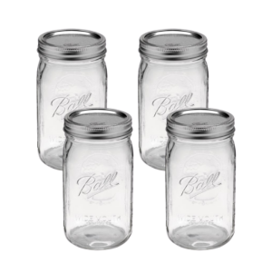 Paquete de 4 pz, 32 oz Boca Ancha